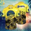 Milwaukee Brewers MLB Flower Gift Ideas Full Printed Hawaiian Shirt and Shorts