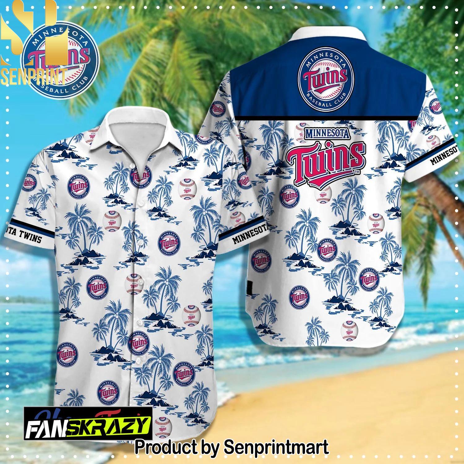 Minnesota Twins MLB 3D Full Printed Hawaiian Shirt and Shorts