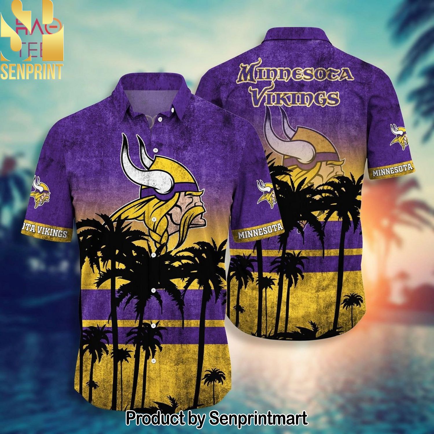 Minnesota Vikings NFL Unique Full Print Hawaiian Shirt and Shorts