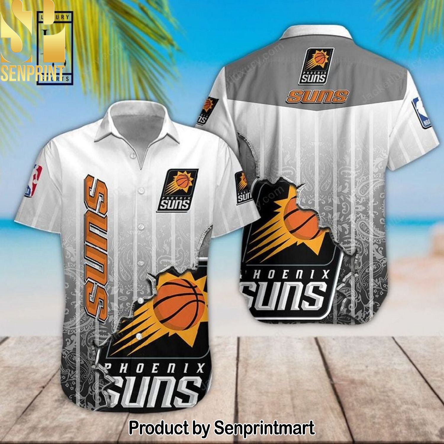 NBA Phoenix Suns Unisex All Over Printed Hawaiian Shirt and Shorts