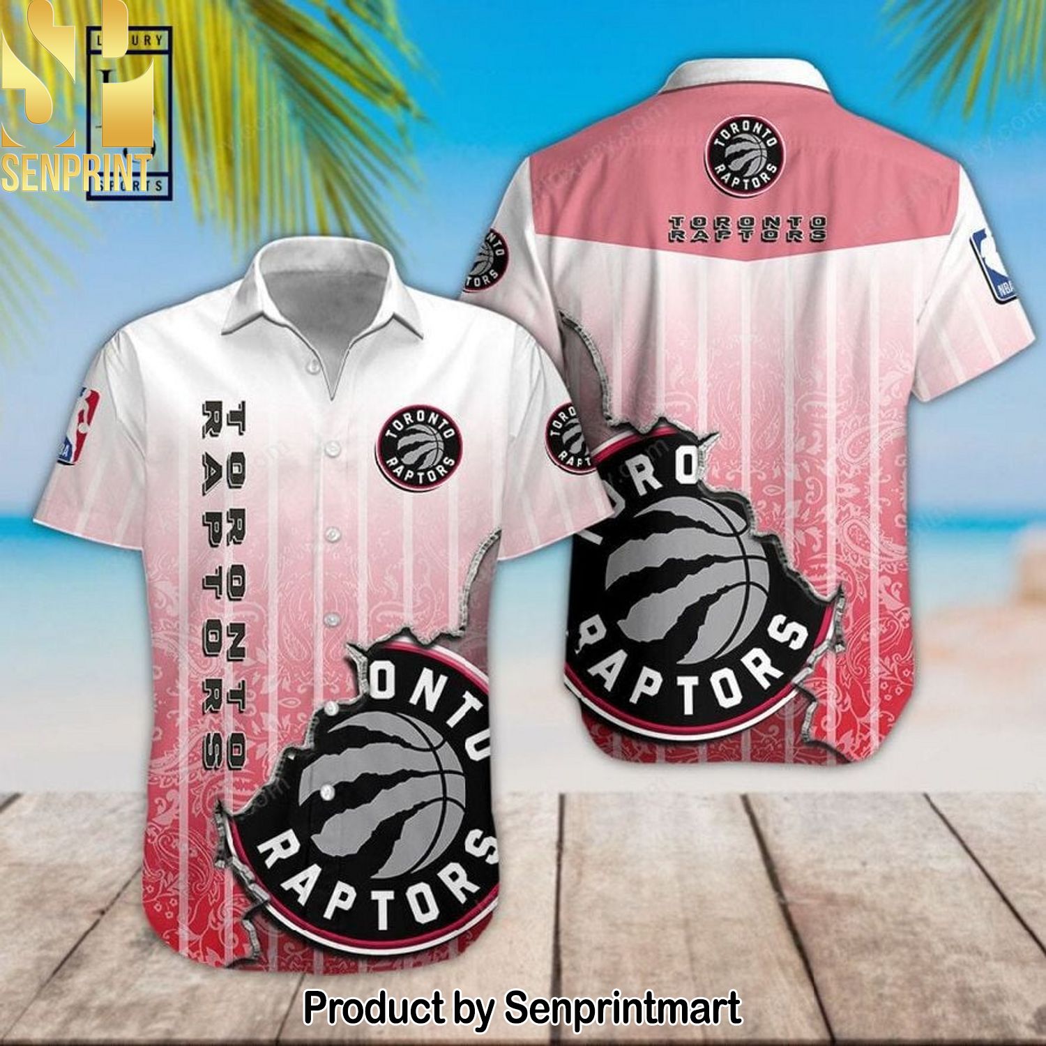NBA Toronto Raptors Full Printing Classic Hawaiian Shirt and Shorts