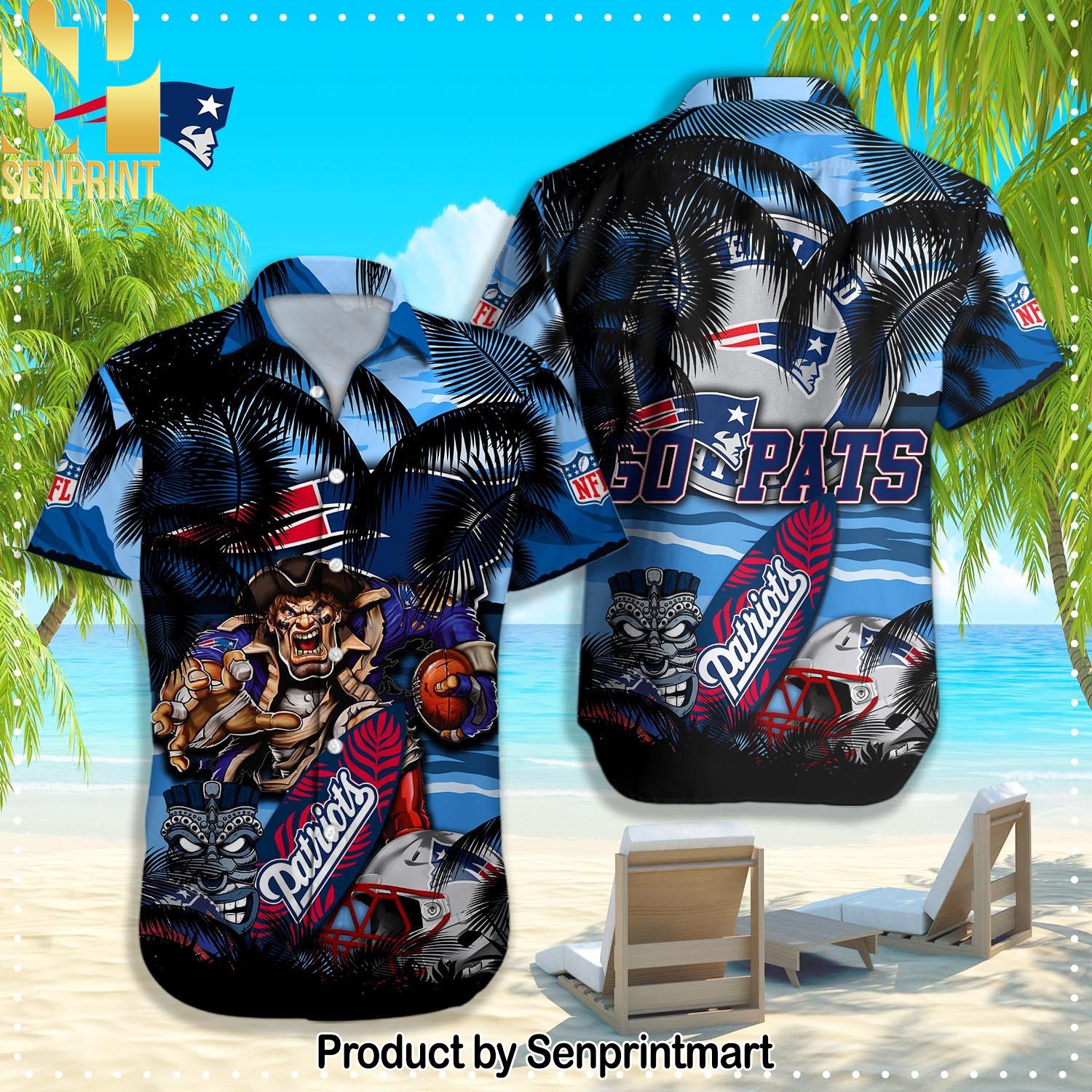 New England Patriots NFL New Fashion Hawaiian Shirt and Shorts
