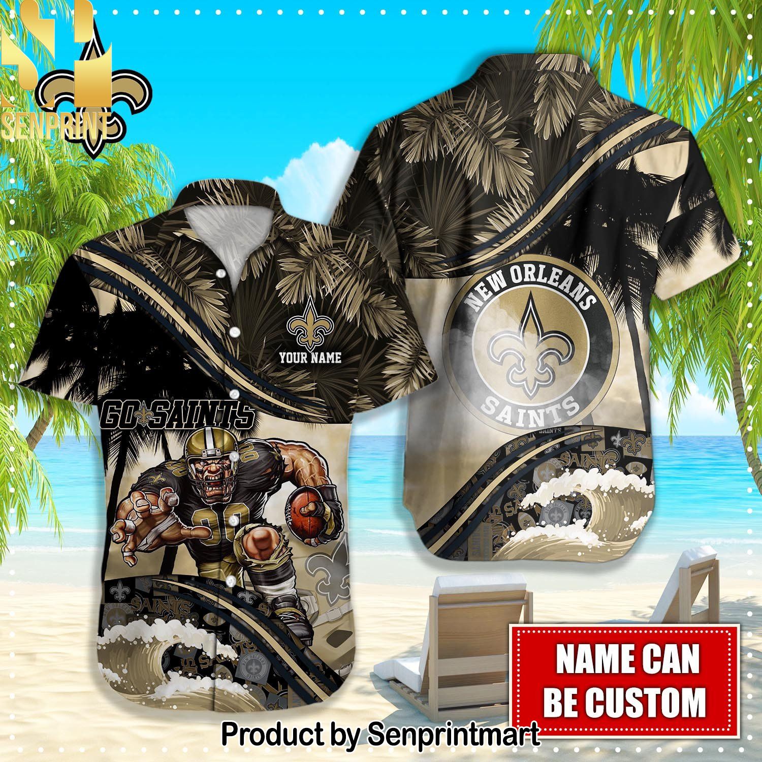 New Orleans Saints NFL Gift Ideas Hawaiian Shirt and Shorts