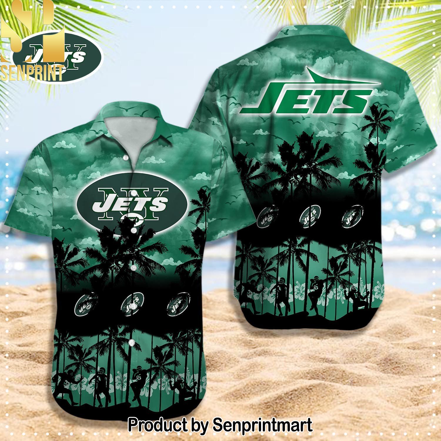 New York Jets NFL Unisex Full Printed Hawaiian Shirt and Shorts
