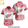 NHL Detroit Red Wings All Over Print 3D Hawaiian Shirt and Shorts