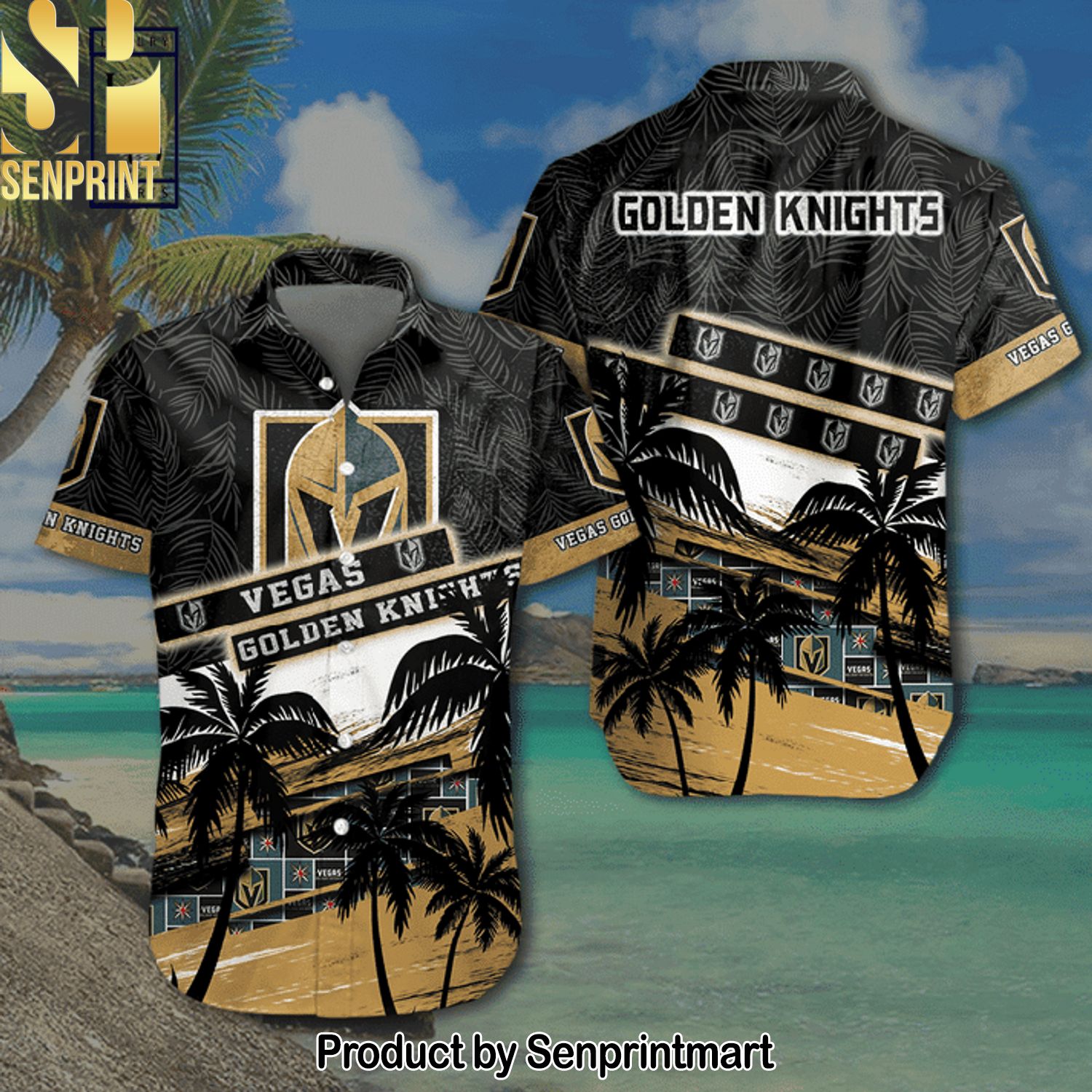 NHL Vegas Golden Knights Classic Hawaiian Shirt and Shorts