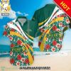 North Dakota Fighting Hawks NCAA Hibiscus Tropical Flower Casual All Over Print Hawaiian Shirt and Shorts