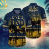 Notre Dame Fighting Irish NCAA Hibiscus Tropical Flower New Version Hawaiian Shirt and Shorts