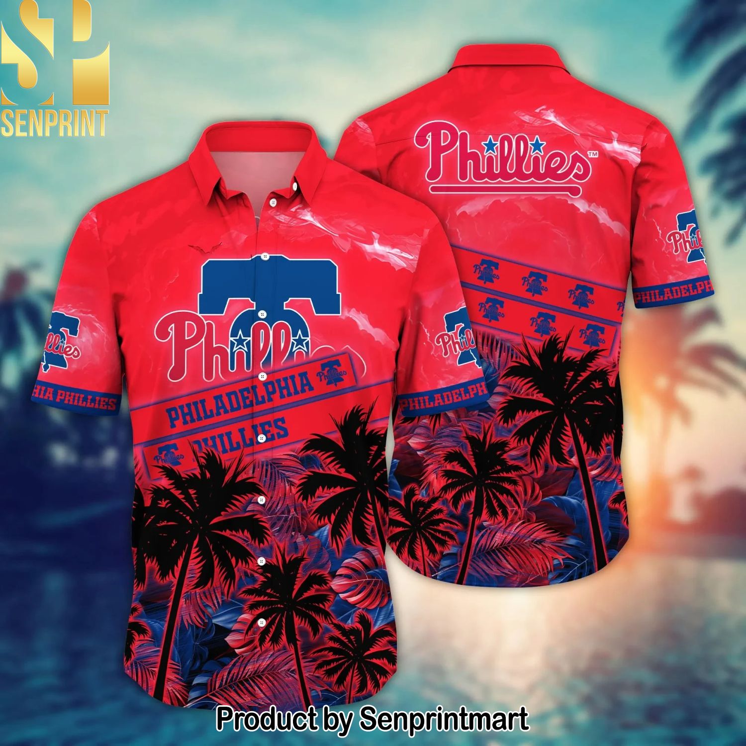 Philadelphia Phillies MLB Flower For Fan Full Printing Hawaiian Shirt and Shorts