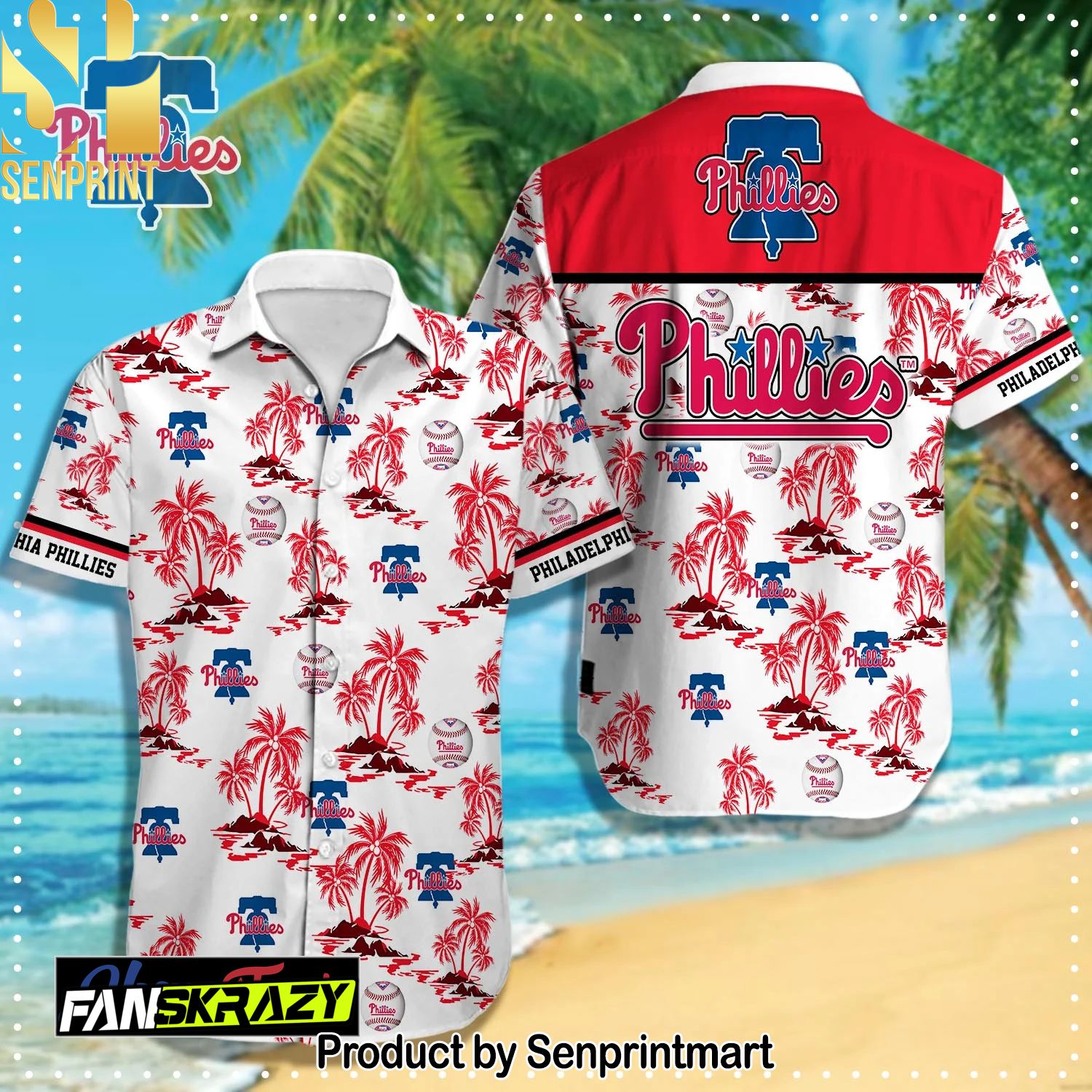 Philadelphia Phillies MLB Unisex Hawaiian Shirt and Shorts