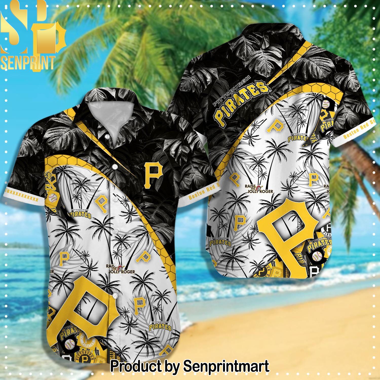 Pittsburgh Pirates MLB Pattern Full Print Hawaiian Shirt and Shorts
