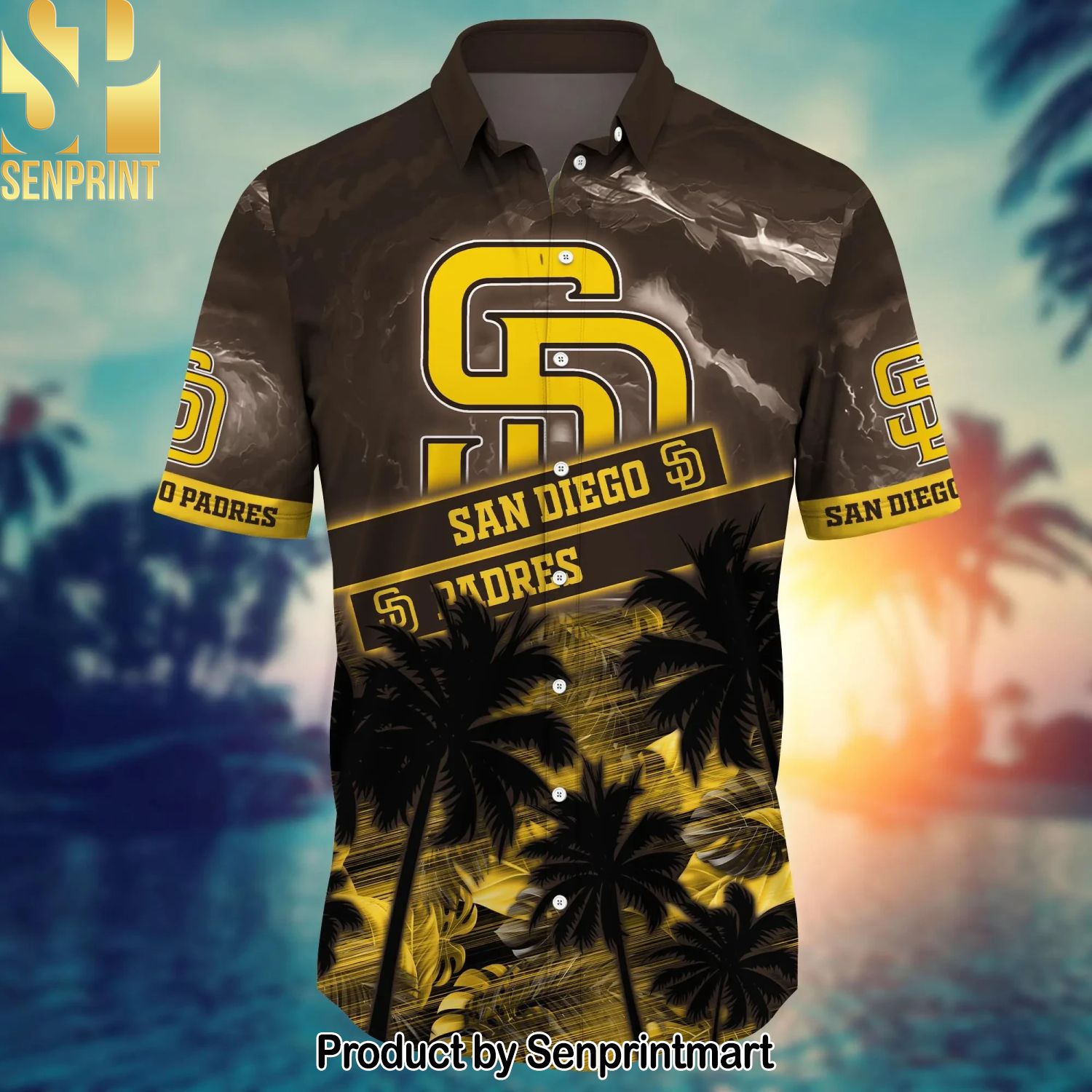 San Diego Padres MLB Flower For Fan Full Printed Hawaiian Shirt and Shorts