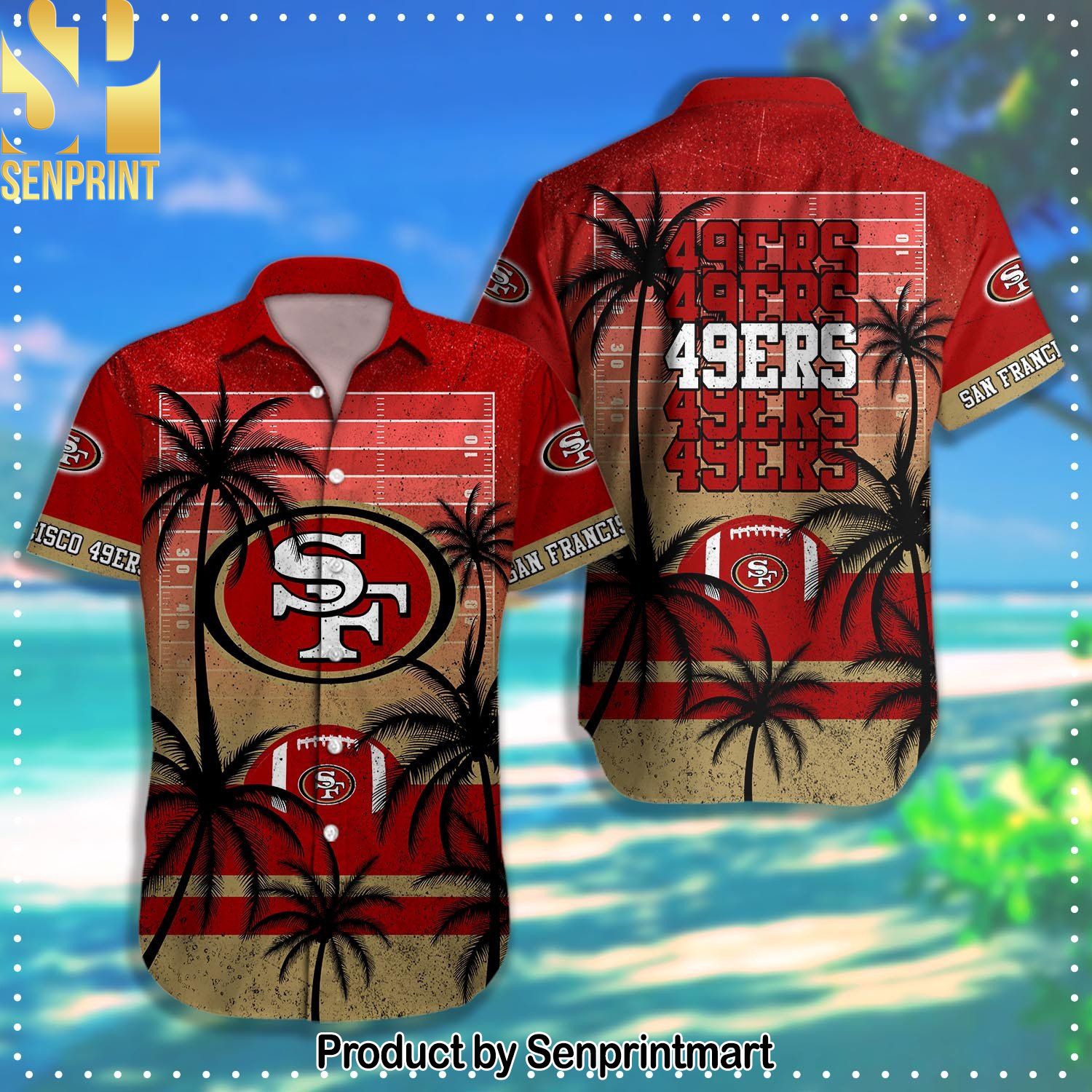 San Francisco ers NFL Unisex Full Printing Hawaiian Shirt and Shorts
