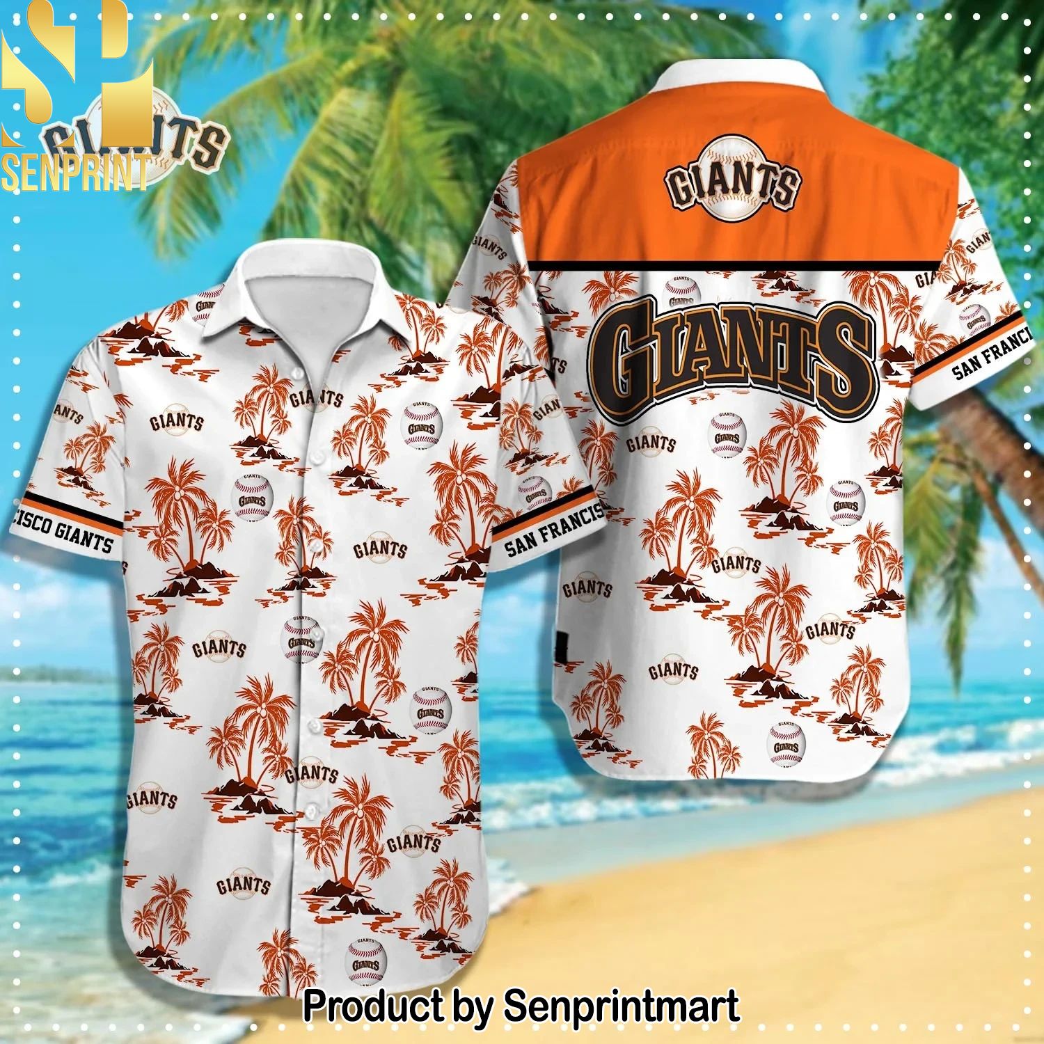 San Francisco Giants MLB Classic Full Printed Hawaiian Shirt and Shorts
