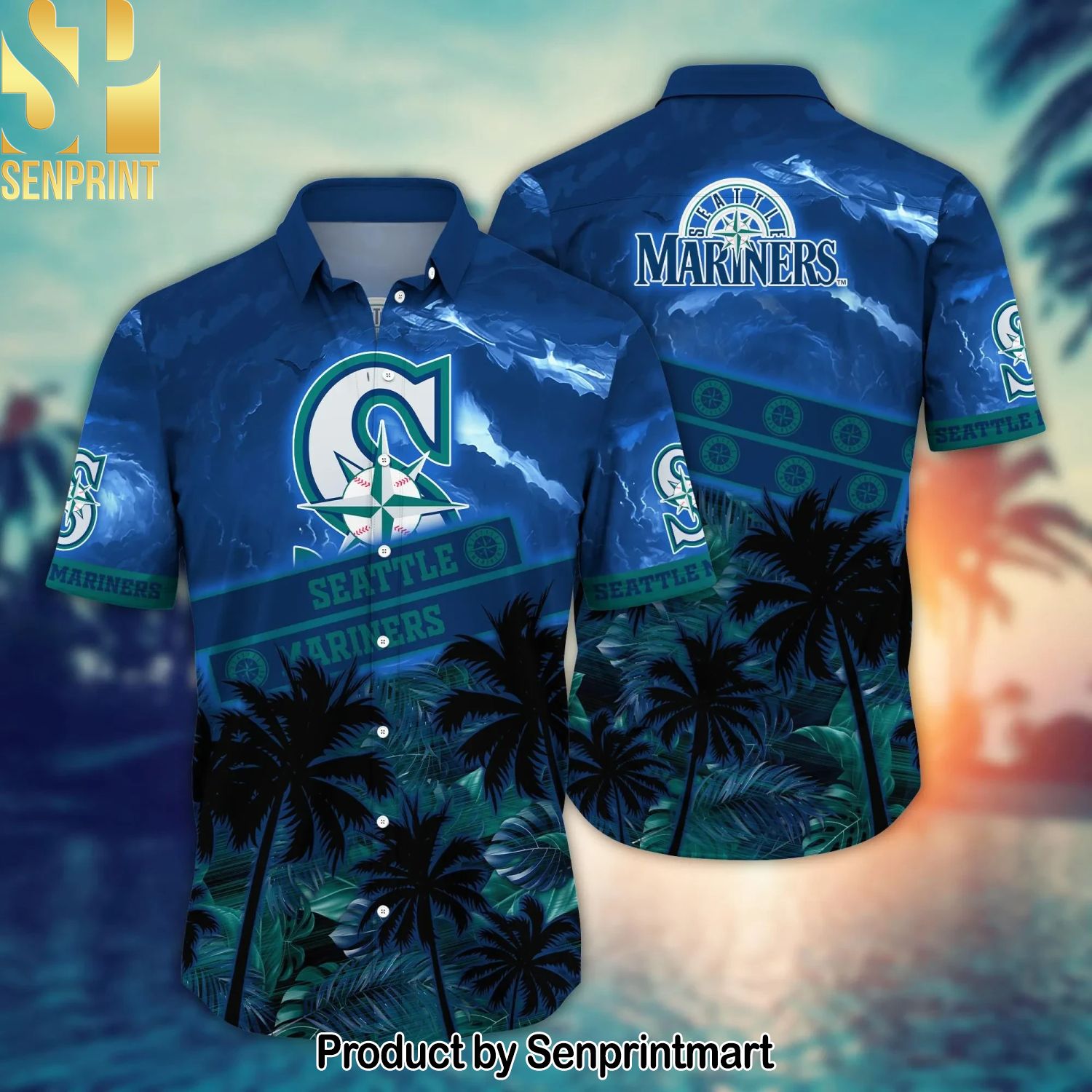 Seattle Mariners MLB Flower For Fans Full Printed Hawaiian Shirt and Shorts