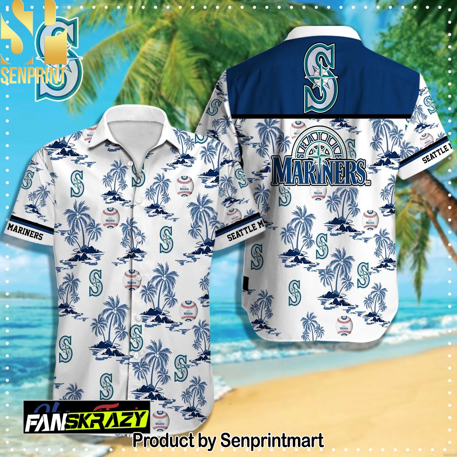 Seattle Mariners MLB Hot Fashion 3D Hawaiian Shirt and Shorts