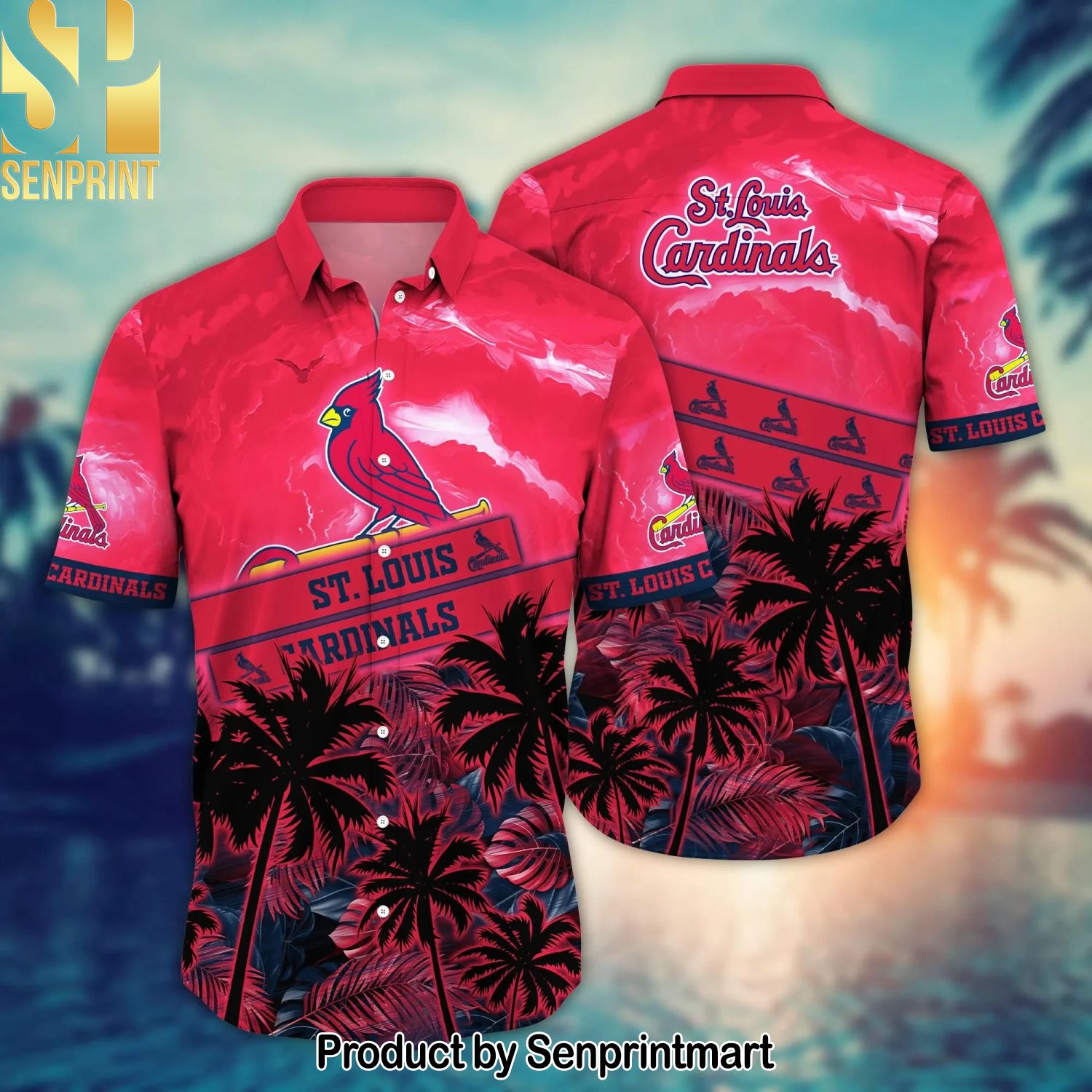 St. Louis Cardinals MLB Flower For Fans 3D Hawaiian Shirt and Shorts