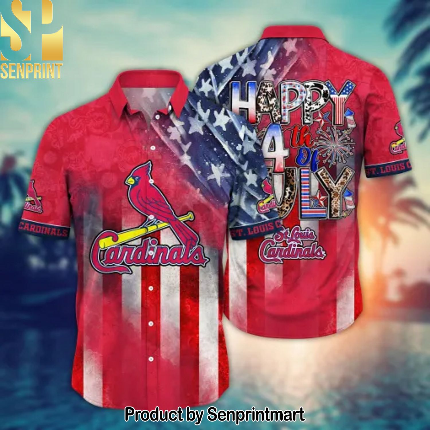 St. Louis Cardinals MLB Unisex Full Printed Hawaiian Shirt and Shorts