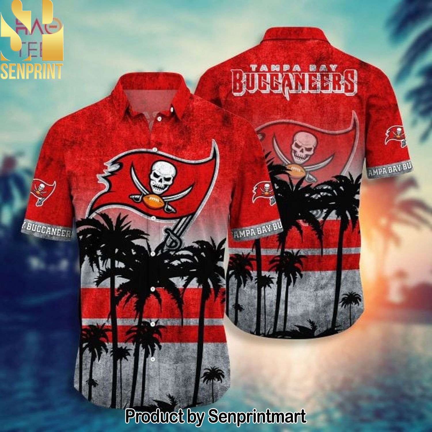 Tampa Bay Buccaneers NFL Pattern Hawaiian Shirt and Shorts
