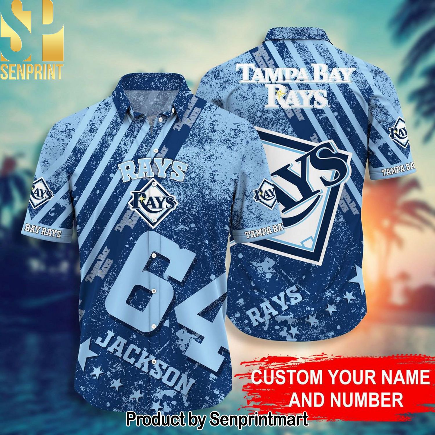 Tampa Bay Rays MLB Pattern All Over Printed Hawaiian Shirt and Shorts
