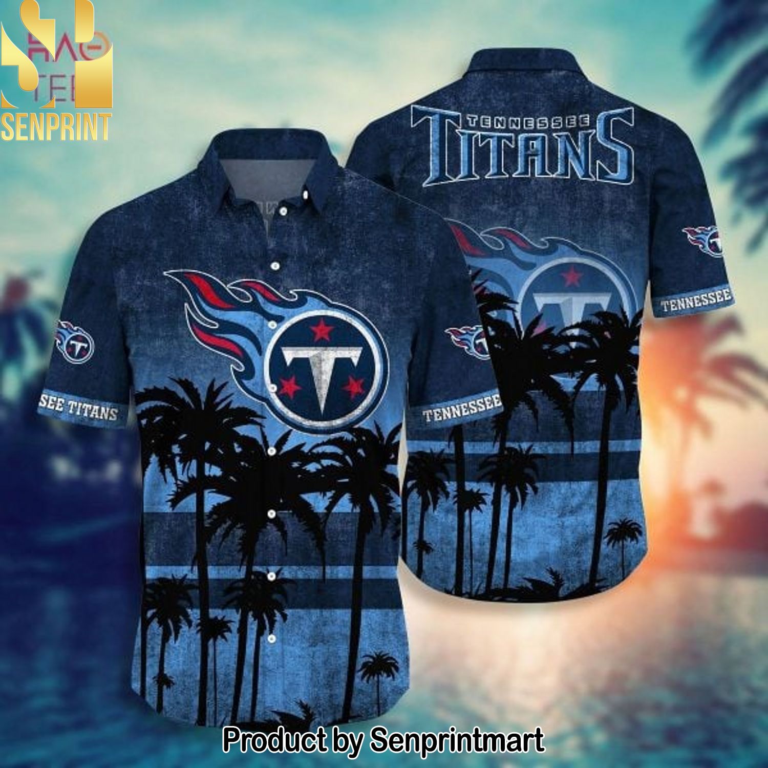 Tennessee Titans NFL Casual All Over Print Hawaiian Shirt and Shorts