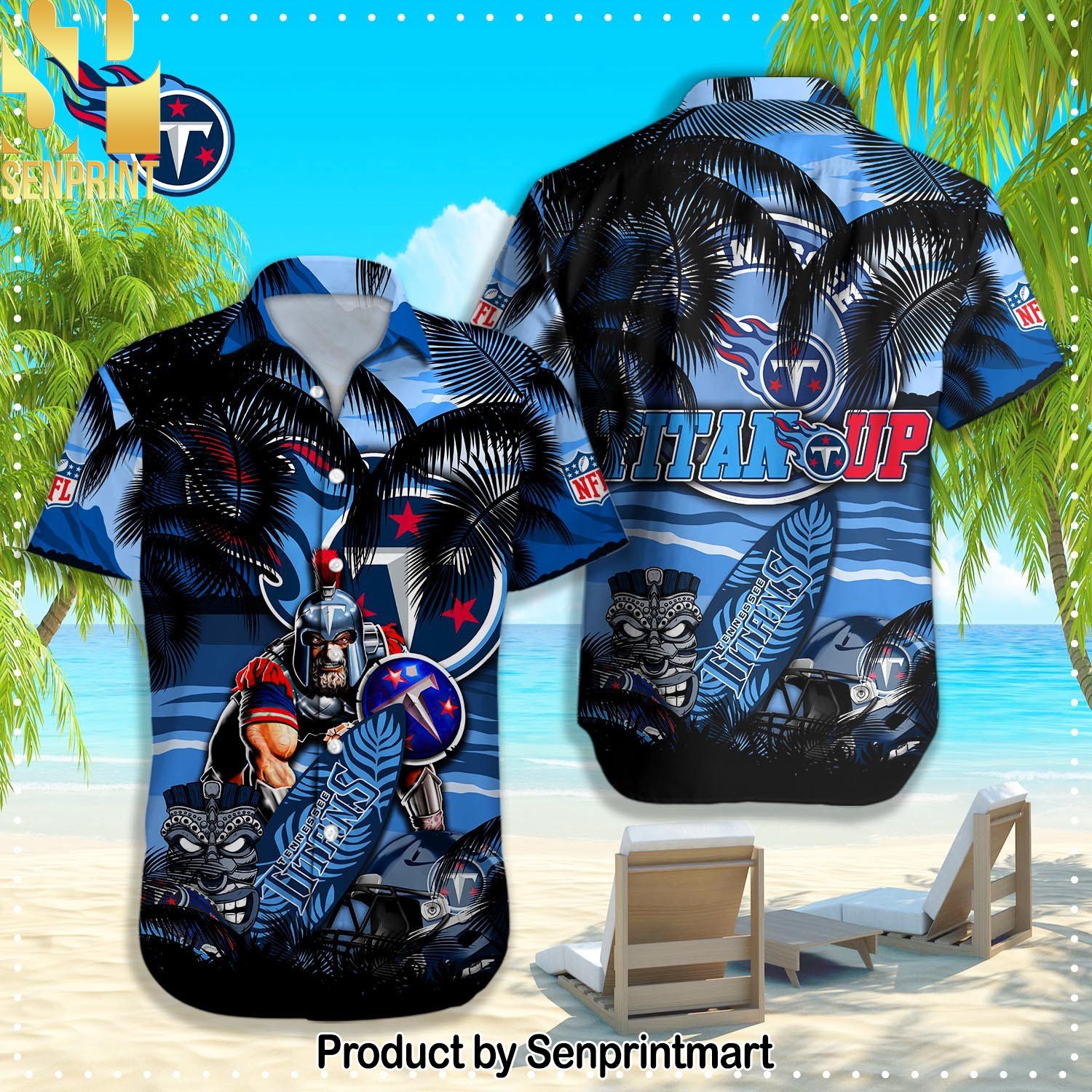 Tennessee Titans NFL Street Style Hawaiian Shirt and Shorts