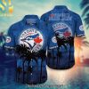 Toronto Blue Jays MLB Flower Full Print Unisex Hawaiian Shirt and Shorts