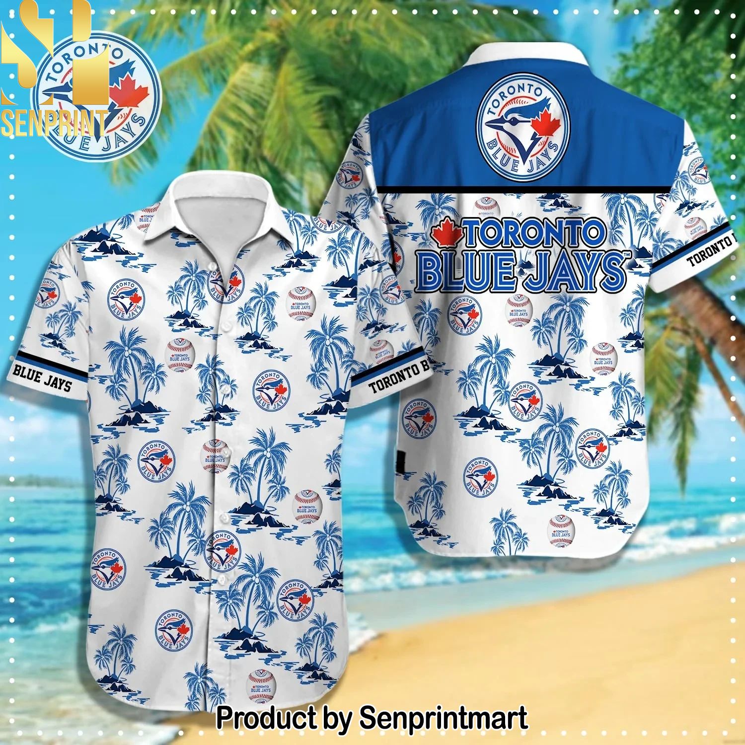 Toronto Blue Jays MLB Full Printing Classic Hawaiian Shirt and Shorts