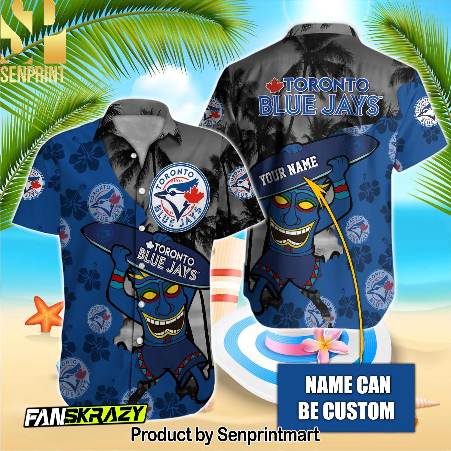 Toronto Blue Jays MLB Pattern All Over Print Hawaiian Shirt and Shorts