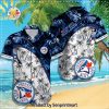 Toronto Blue Jays MLB Sport Fans Flower Full Print Unisex Hawaiian Shirt and Shorts