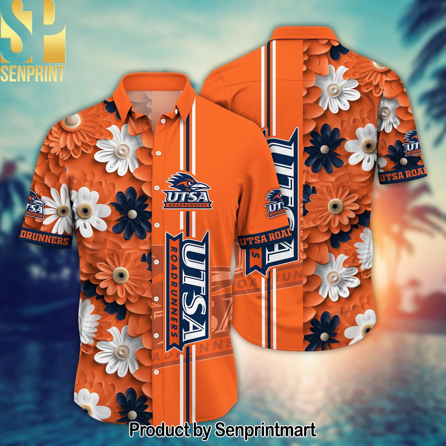 UTSA Roadrunners NCAA Flower Gift Ideas Full Print Hawaiian Shirt and Shorts