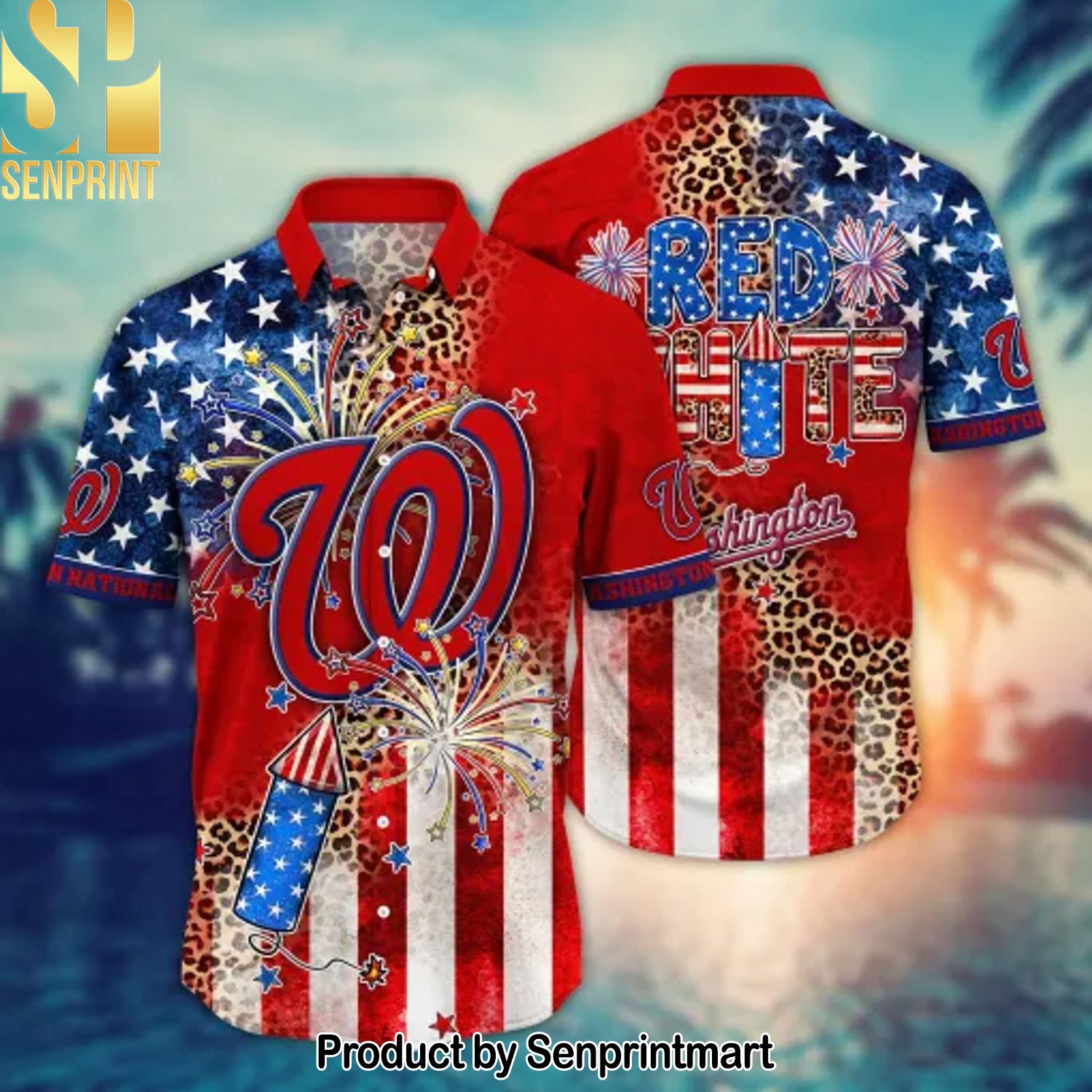 Washington Nationals MLB Cool Style Hawaiian Shirt and Shorts