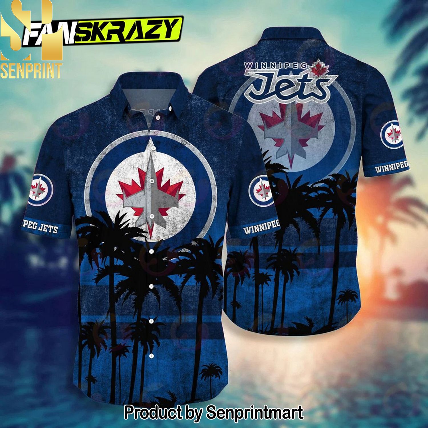 Winnipeg Jets NHL Gift Ideas Full Printing Hawaiian Shirt and Shorts