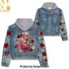 Dolly Parton Light Wash Hoodie Denim Jacket