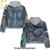 Eddie Van Halen Two-Tone Hoodie Denim Jacket