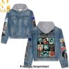 Final Fantasy Bold Print Hoodie Denim Jacket