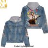 Loretta Lynn Bold and Edgy Hoodie Denim Jacket