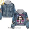 Loretta Lynn Bold and Edgy Hoodie Denim Jacket