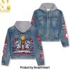 Madonna Singer Sherpa-Lined Hoodie Denim Jacket