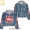 NCAA Georgia Bulldogs Animal Print Hoodie Denim Jacket