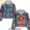 NFL Las Vegas Raiders Head-Turning Hoodie Denim Jacket