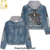 NFL Philadelphia Eagles Abstract Design Hoodie Denim Jacket