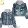 NFL Las Vegas Raiders Standout Hoodie Denim Jacket