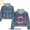 Oz the Great and Powerful Graphic Print Hoodie Denim Jacket