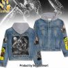 Queen Rock Band Abstract Design Hoodie Denim Jacket