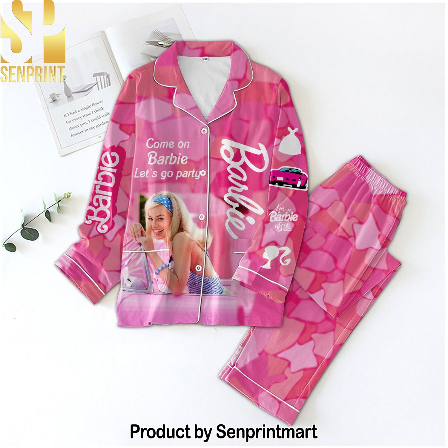 Barbie Movie 3D All Over Printed Pajama Sets
