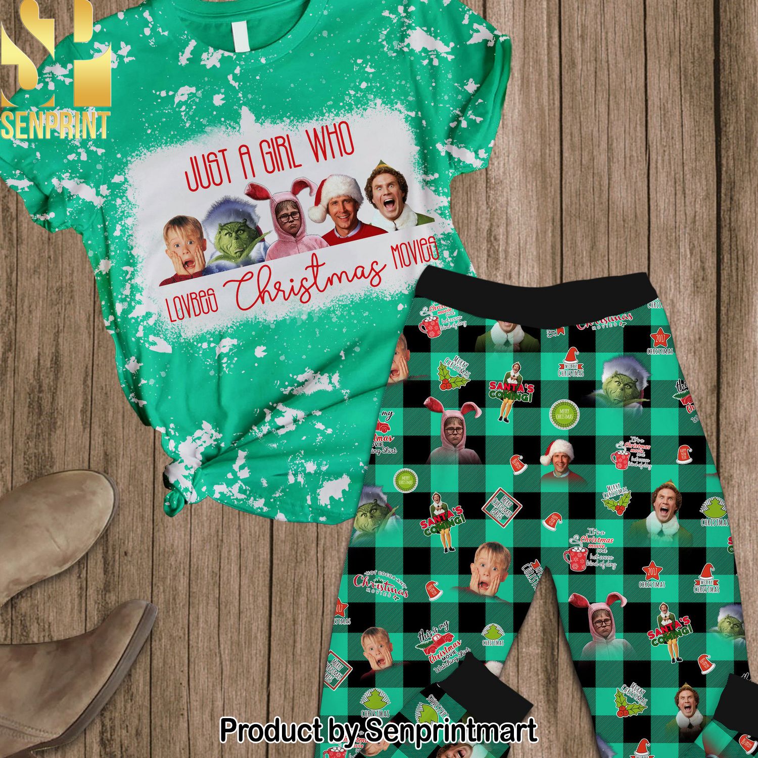 Christmas Movies Best Outfit Pajama Sets