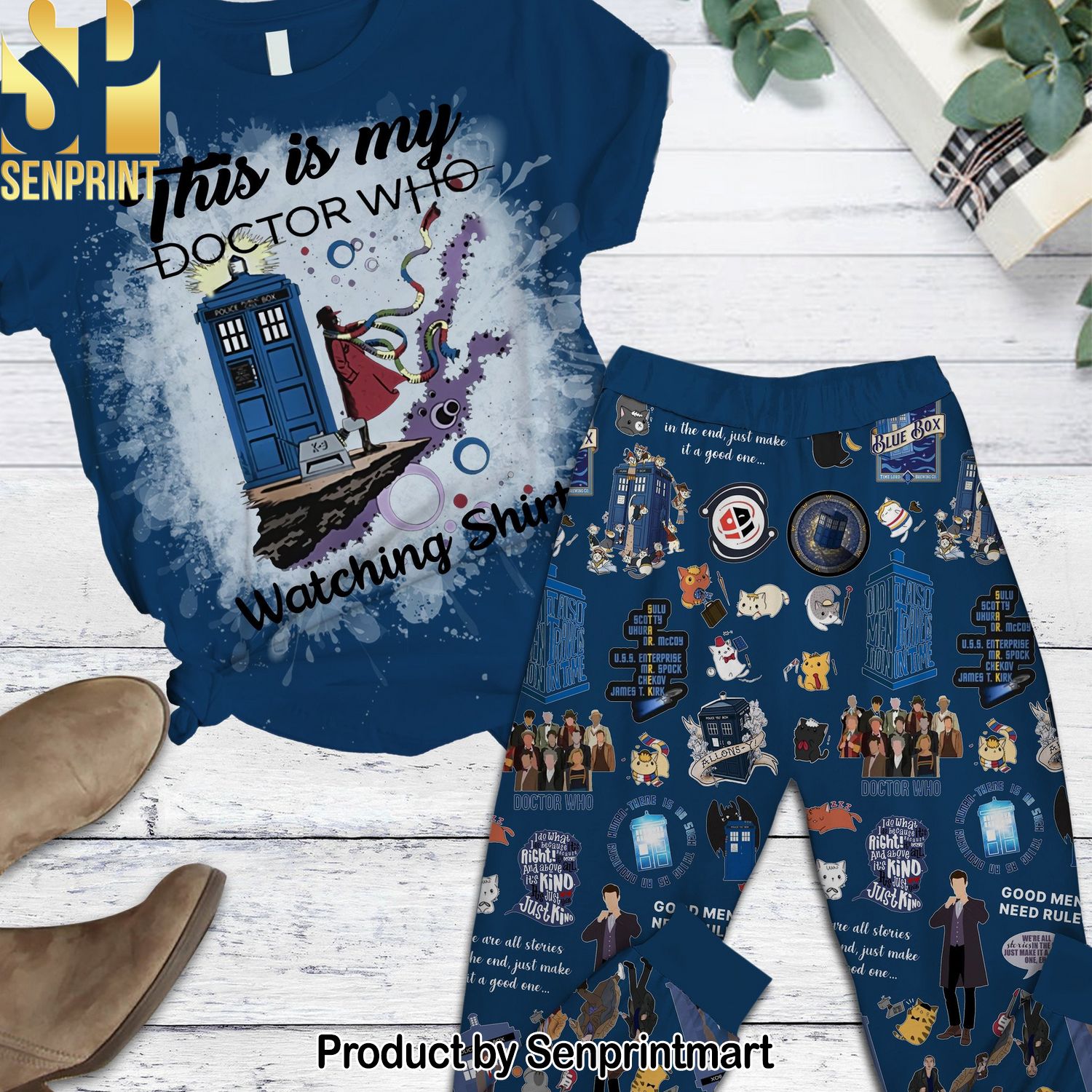 Doctor Who All Over Print Unisex Pajama Sets