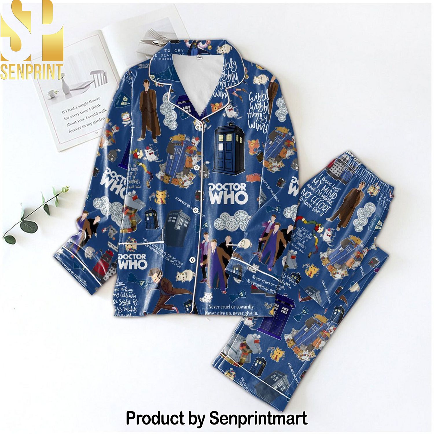 Doctor Who All Over Printed Unisex Pajama Sets
