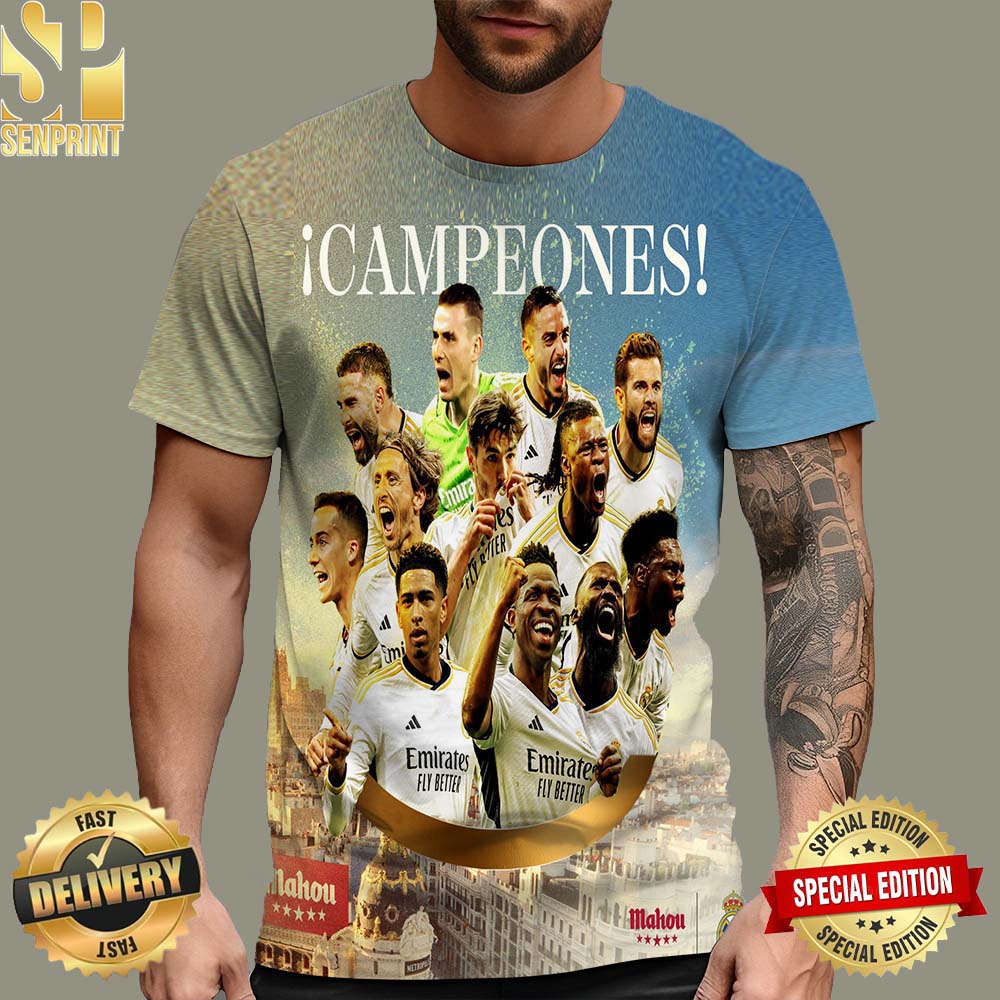 Real Madrid La 36 Vive en Nuestros Corazones 3D Shirt